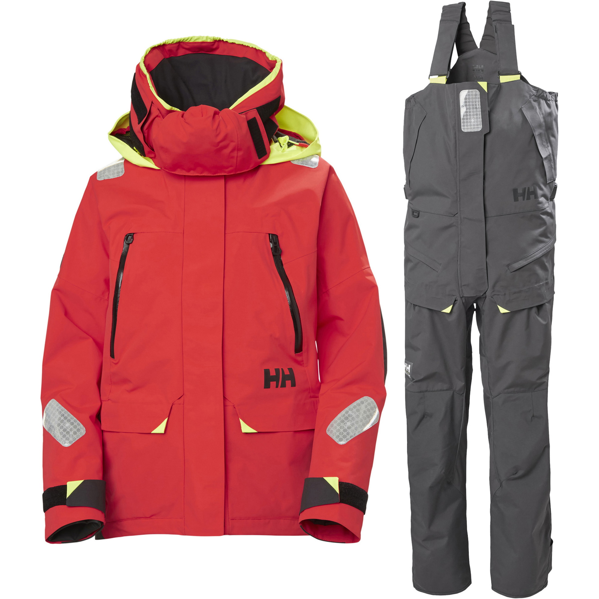 2026 Helly Hansen Skagen Offshore Jakke Og Bukser Sejldragt Til Kvinder 3425634257 - Ebony / Alert Red